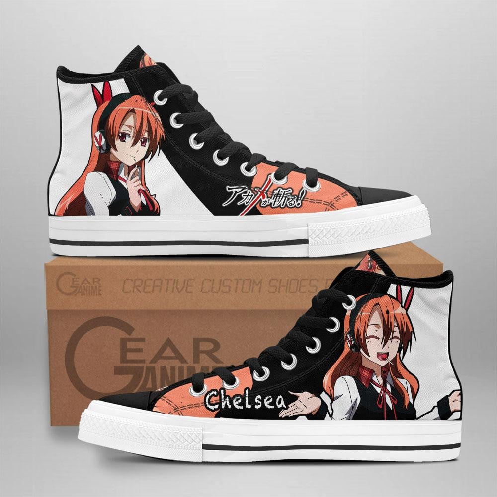 Akame ga Kill Converse - Chelsea High Top Shoes | Anime Converse AG0512