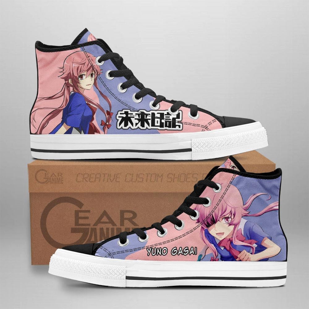Future Diary Converse - Yuno Gasai High Top Shoes | Anime Converse AG0512