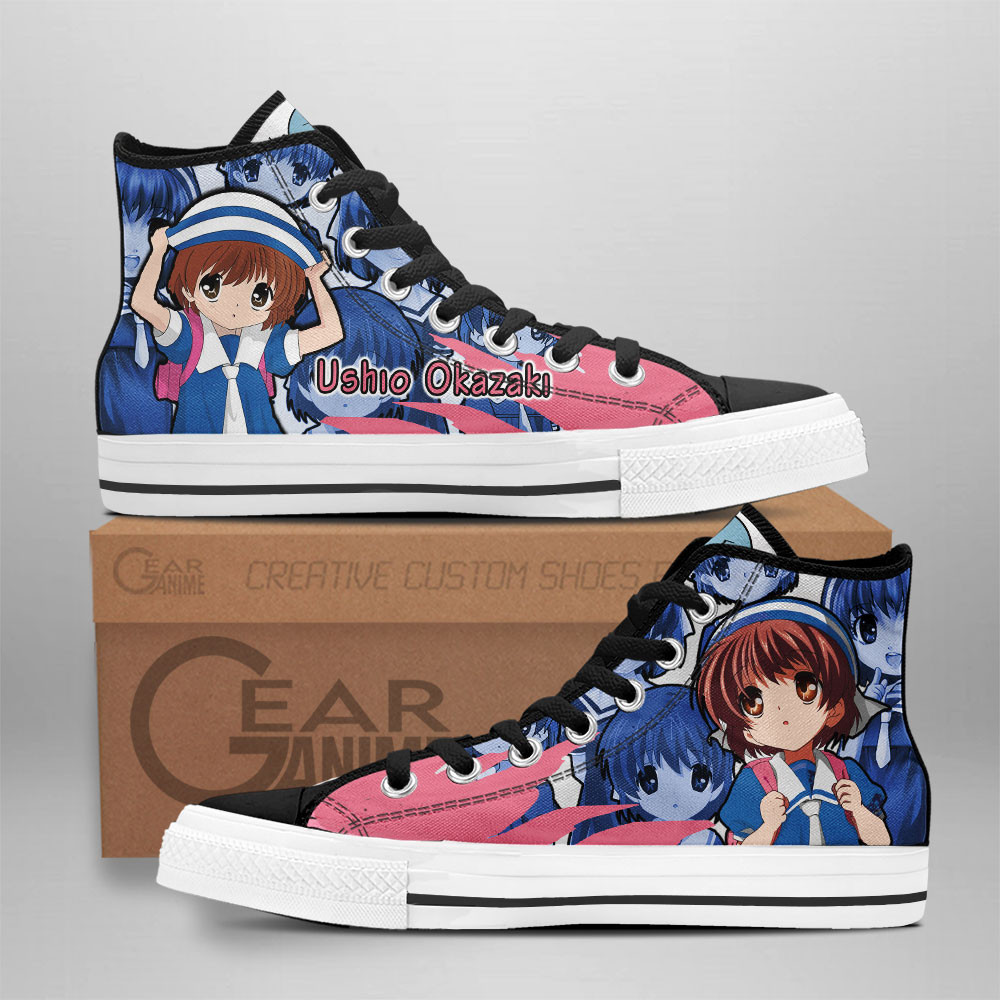 Clannad Converse - Ushio Okazaki High Top Shoes | Anime Converse AG0512