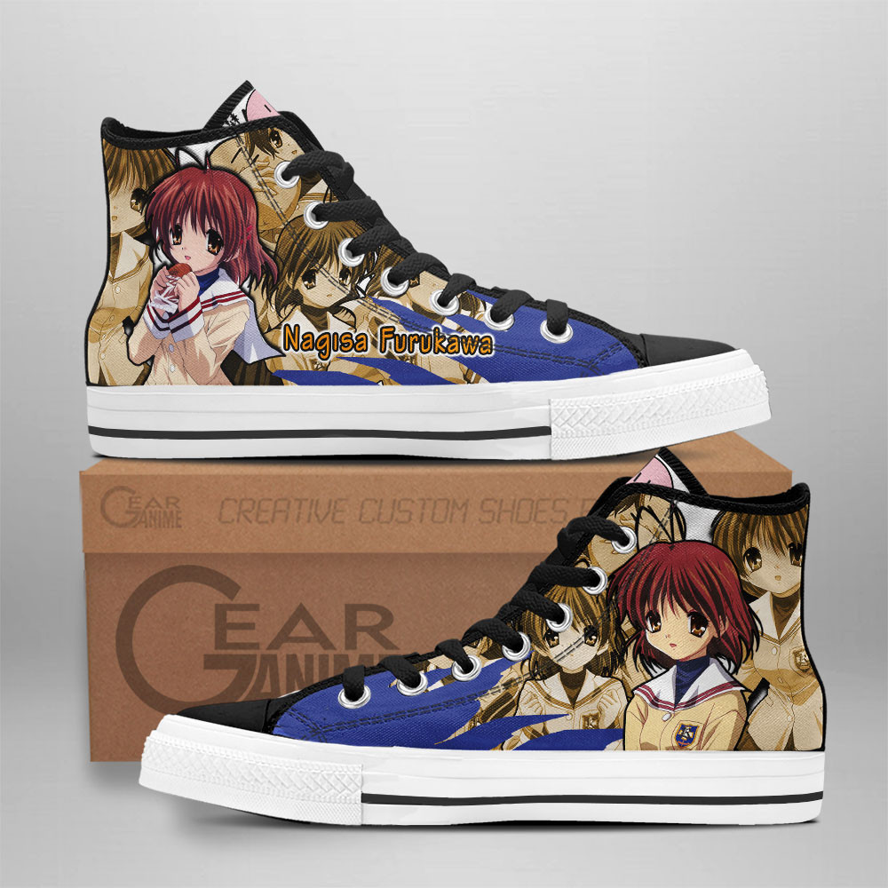 Clannad Converse - Nagisa Furukawa High Top Shoes | Anime Converse AG0512