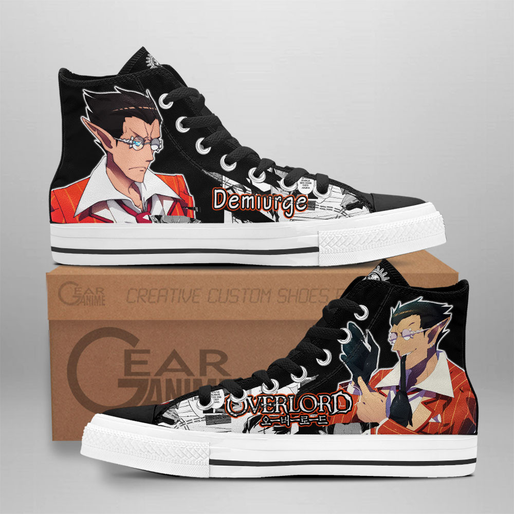 Overlord Converse - Demiurge High Top Shoes | Anime Converse AG0512