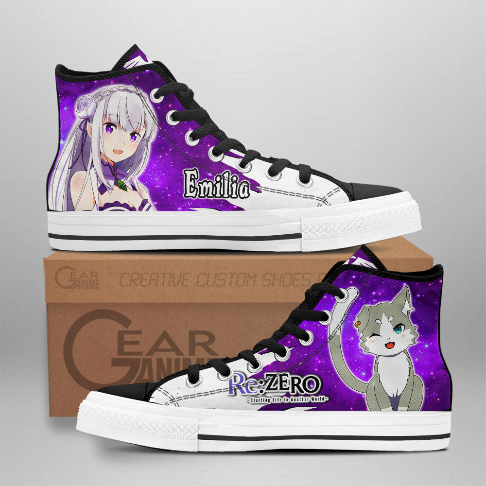 Re:Zero Converse - Emilia High Top Shoes | Anime Converse AG0512
