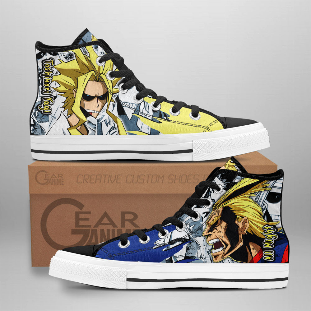 My Hero Academia Converse - All Might High Top Shoes | Anime Converse AG0512