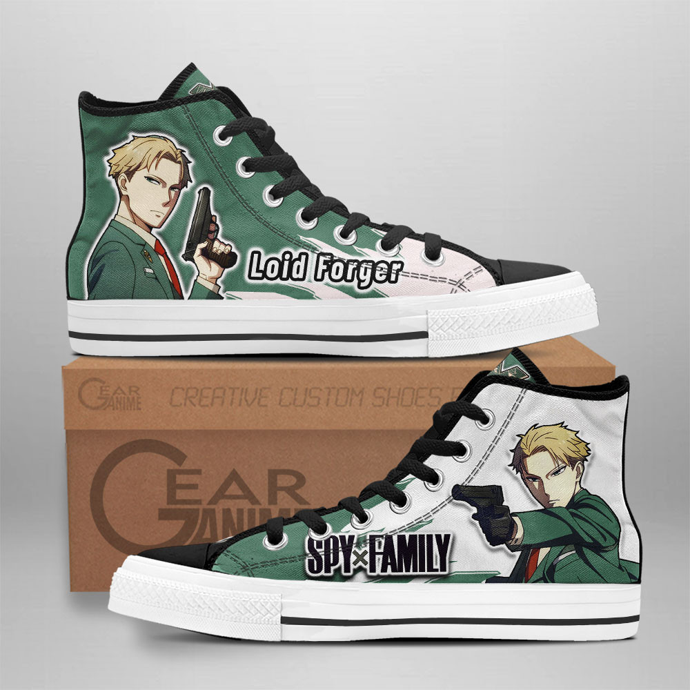 Spy x Family Converse - Loid Forger High Top Shoes | Anime Converse AG0512