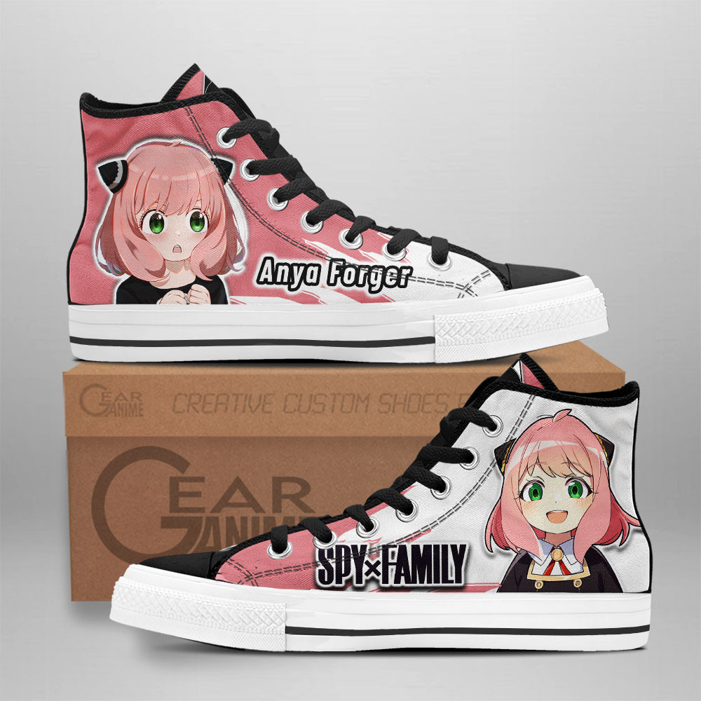 Spy x Family Converse - Anya Forger High Top Shoes | Anime Converse AG0512