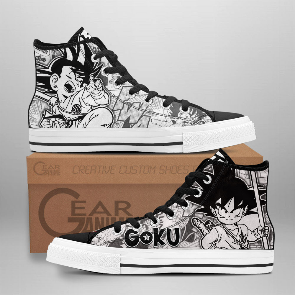 Dragon Ball Converse - Goku Kid High Top Shoes | Anime Converse AG0512