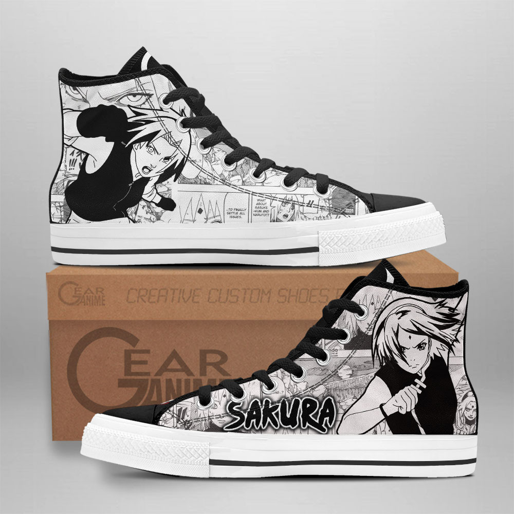 Naruto Converse - Sakura Haruno High Top Shoes | Anime Converse AG0512