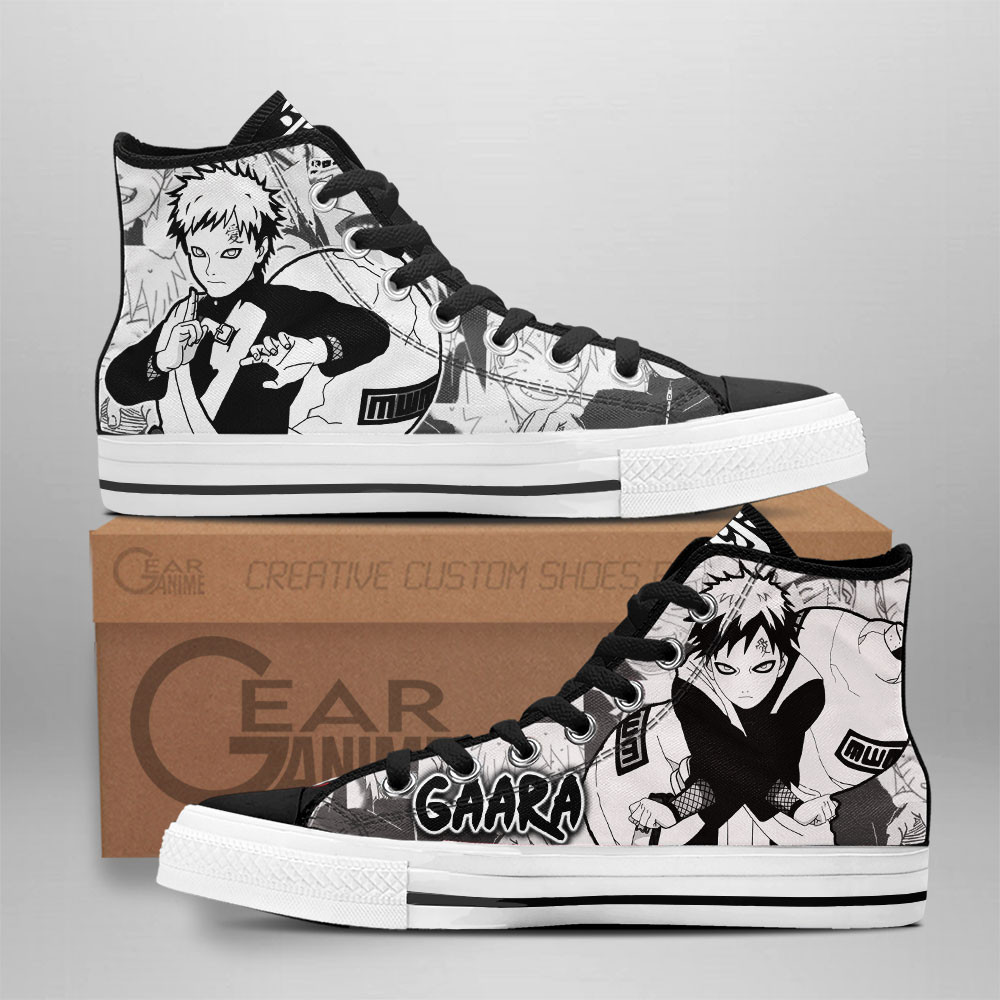 Naruto Converse - Gaara High Top Shoes | Anime Converse AG0512