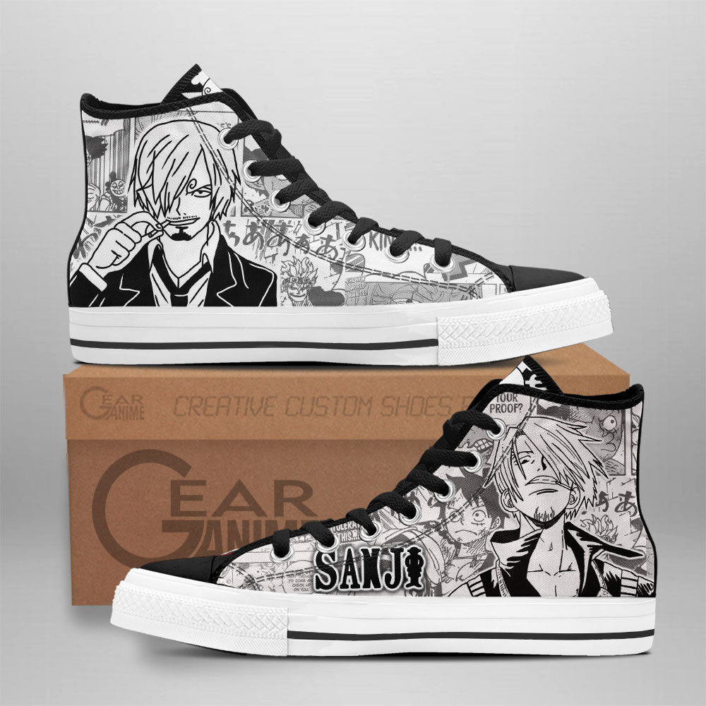 One Piece Converse - Sanji High Top Shoes | Anime Converse AG0512