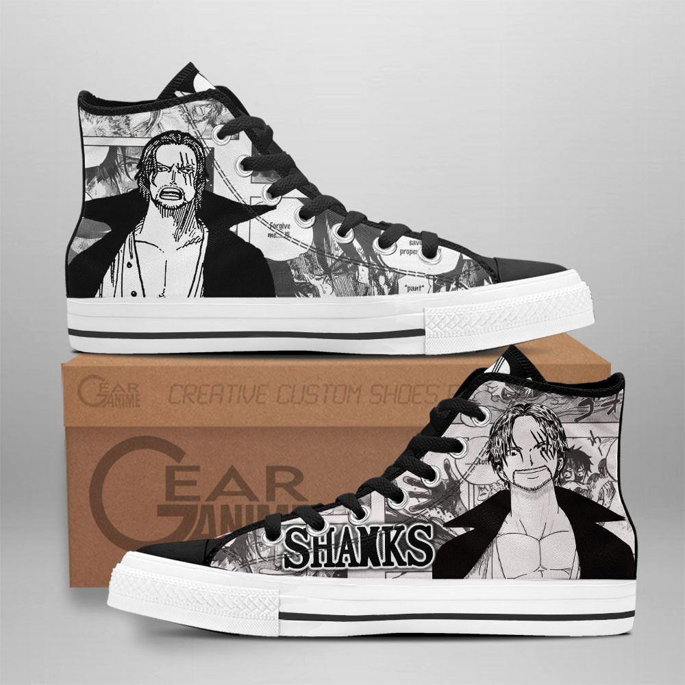 One Piece Converse - Shanks High Top Shoes | Anime Converse AG0512