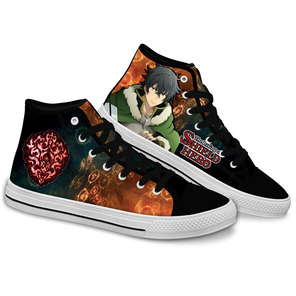 The Rising Of The Shield Hero Converse - Naofumi Shield of Wrath High Top Shoes | Anime Converse AG0512