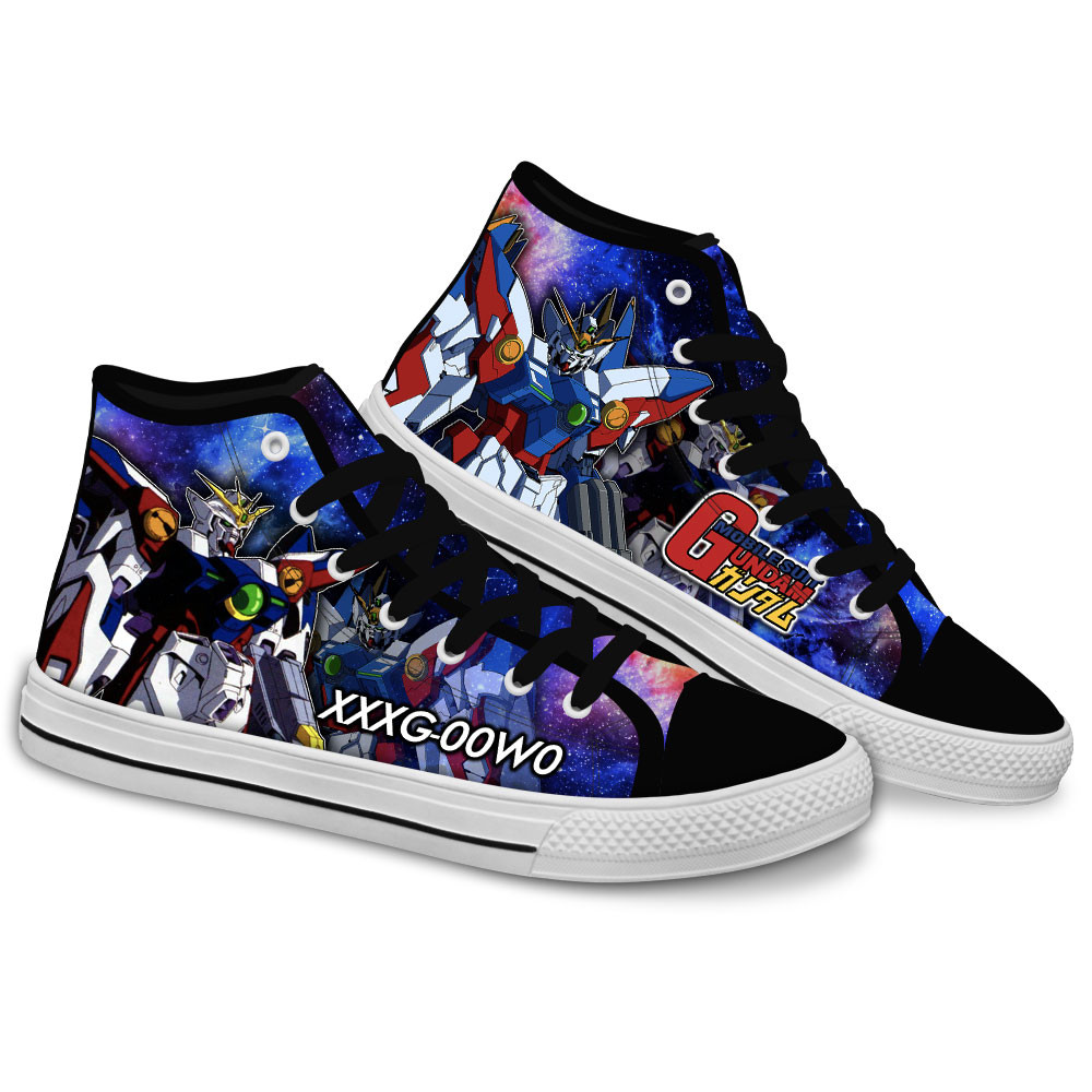 Mobile Suit Gundam Converse - Wing Gundam Zero High Top Shoes | Anime Converse AG0512