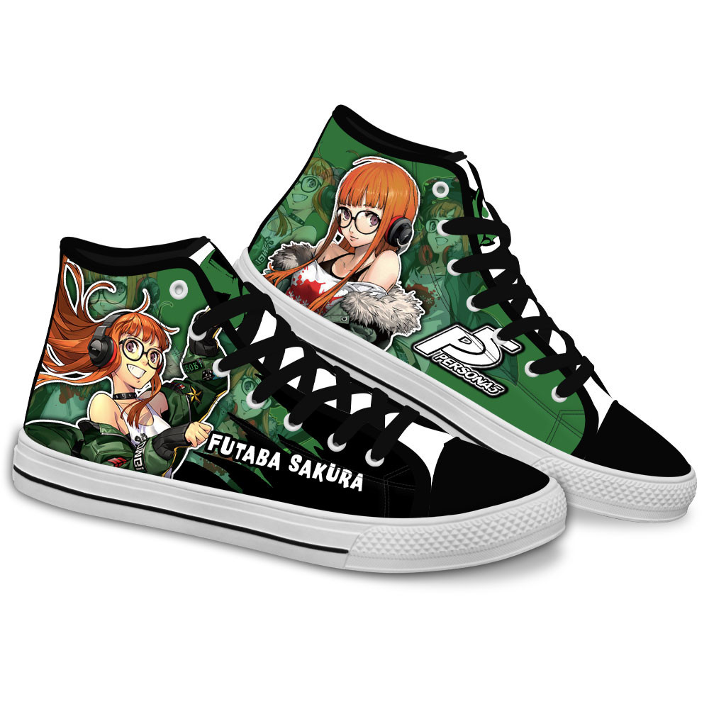 Persona Converse - Futaba Sakura High Top Shoes | Anime Converse AG0512