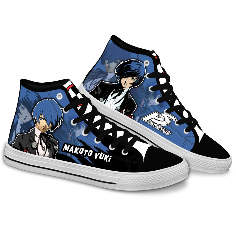 Persona Converse - Makoto Yuki High Top Shoes | Anime Converse AG0512